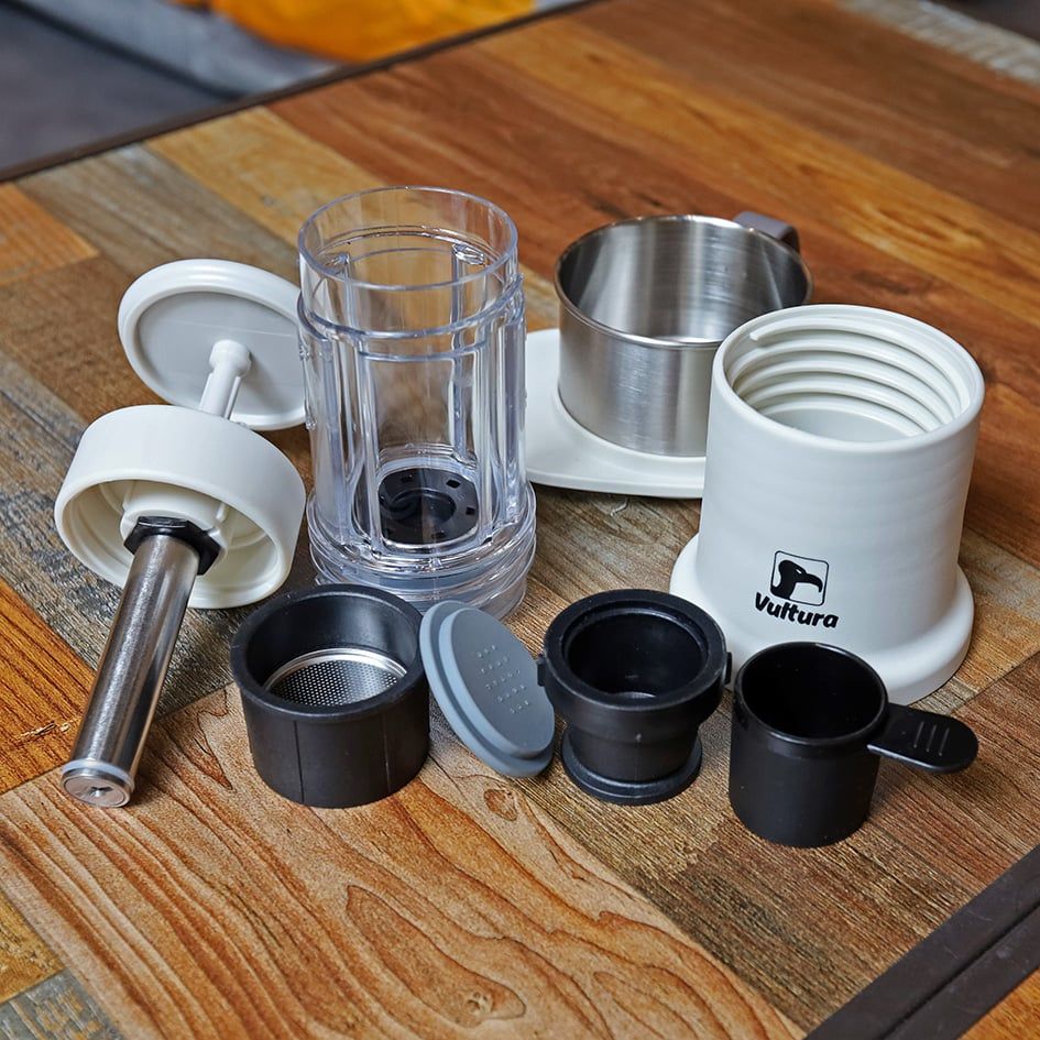 Dụng cụ pha cà phê Espresso cắm trại thủ công Vultura Campresso KF1