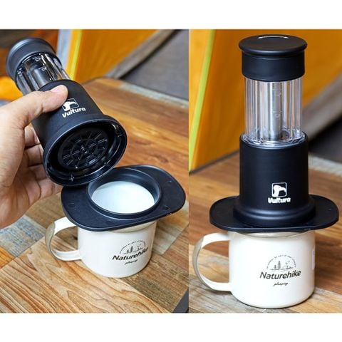 Dụng cụ pha cà phê Espresso cắm trại thủ công Vultura Campresso KF1