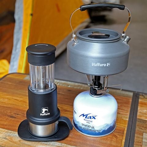 Dụng cụ pha cà phê Espresso cắm trại thủ công Vultura Campresso KF1
