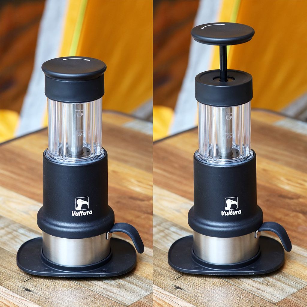 Dụng cụ pha cà phê Espresso cắm trại thủ công Vultura Campresso KF1