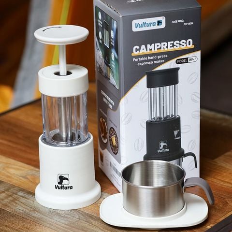 Dụng cụ pha cà phê Espresso cắm trại thủ công Vultura Campresso KF1