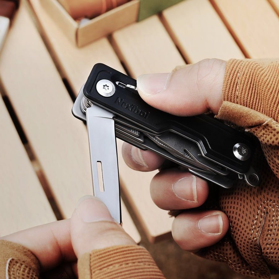 Nextool Multi Functional Knife dao xếp móc khóa bỏ túi 12 chức năng, ốp ABS