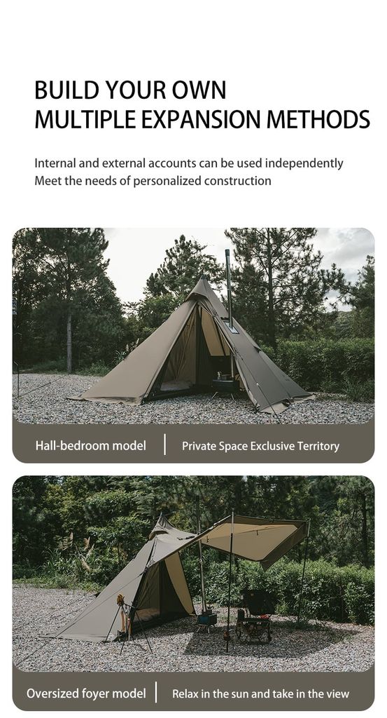 Naturehike CNK2300ZP025 Lều Pyramid 2 người với 2 lớp độc lập
