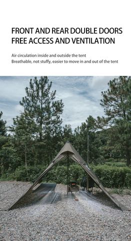 Naturehike CNK2300ZP025 Lều Pyramid 2 người với 2 lớp độc lập