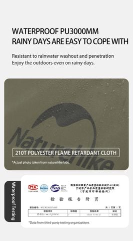 Naturehike CNK2300ZP025 Lều Pyramid 2 người với 2 lớp độc lập