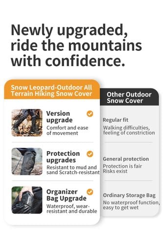 Naturehike CNK2450DS011 Xà cạp ghệt cao bọc ống chân đi rừng, đi tuyết