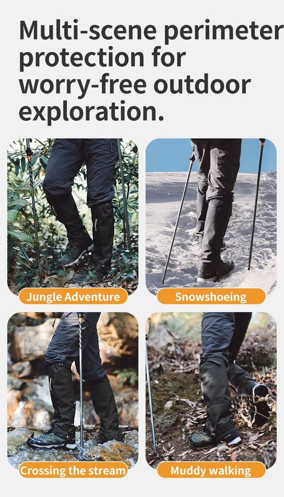 Naturehike CNK2450DS011 Xà cạp ghệt cao bọc ống chân đi rừng, đi tuyết
