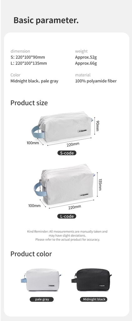 Naturehike CNK2450XB024 Túi đựng mỹ phẩm, đồ cá nhân du lịch