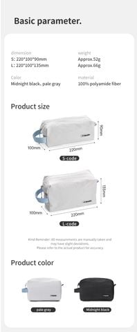 Naturehike CNK2450XB024 Túi đựng mỹ phẩm, đồ cá nhân du lịch