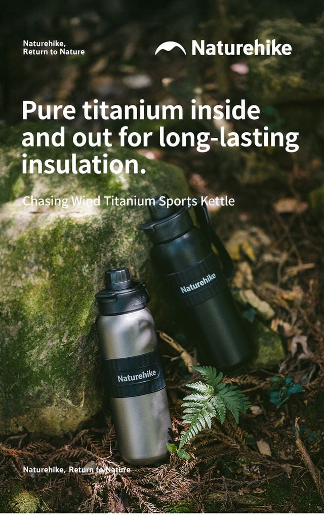 Naturehike CNK2550CF016 Bình giữ nhiệt Titan thể thao 600ml