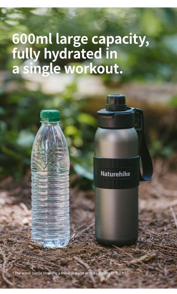 Naturehike CNK2550CF016 Bình giữ nhiệt Titan thể thao 600ml