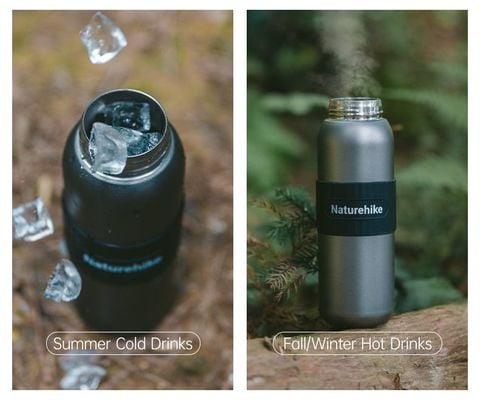 Naturehike CNK2550CF016 Bình giữ nhiệt Titan thể thao 600ml