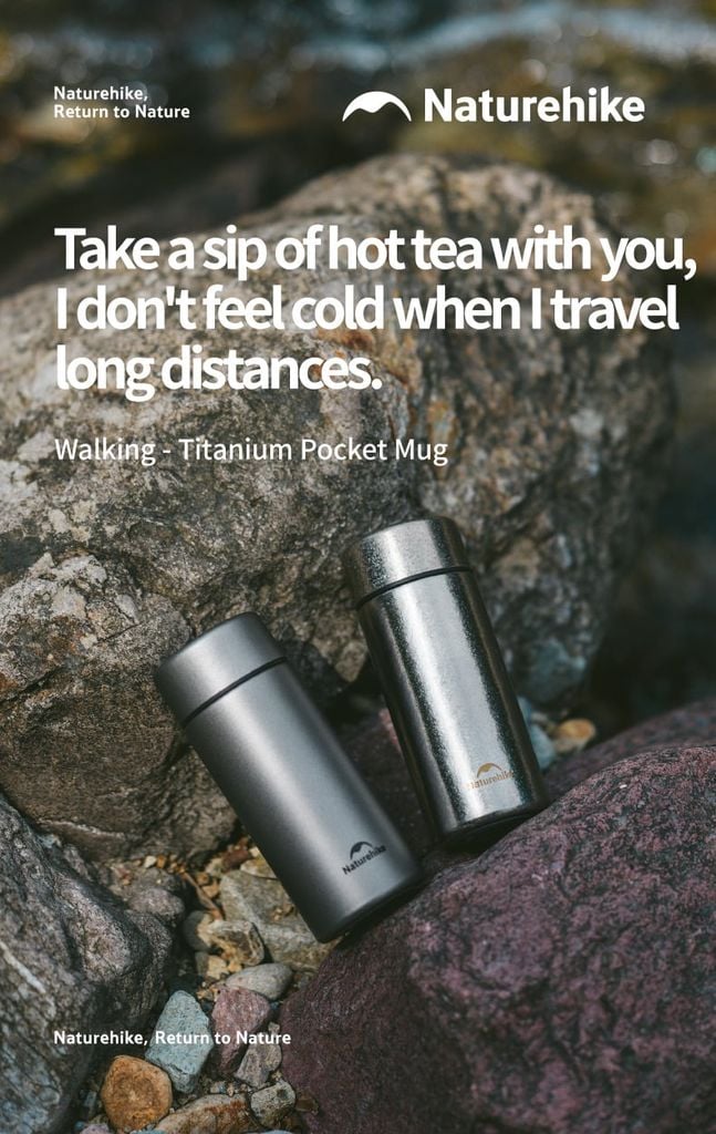 Naturehike CNK2550CF017 Ly/bình Titan giữ nhiệt có nắp 200ml