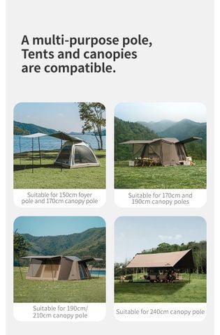 Naturehike CNK2550PJ010 Bộ 2 sào chống tăng sắt sơn chống rỉ