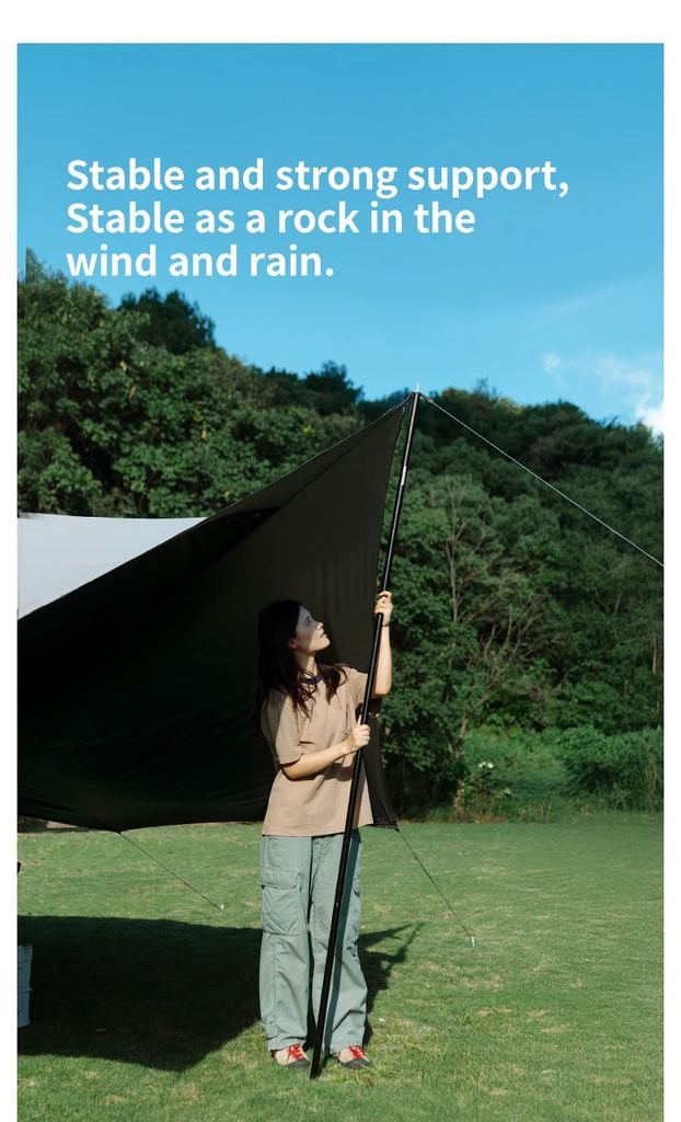 Naturehike CNK2550PJ010 Bộ 2 sào chống tăng sắt sơn chống rỉ