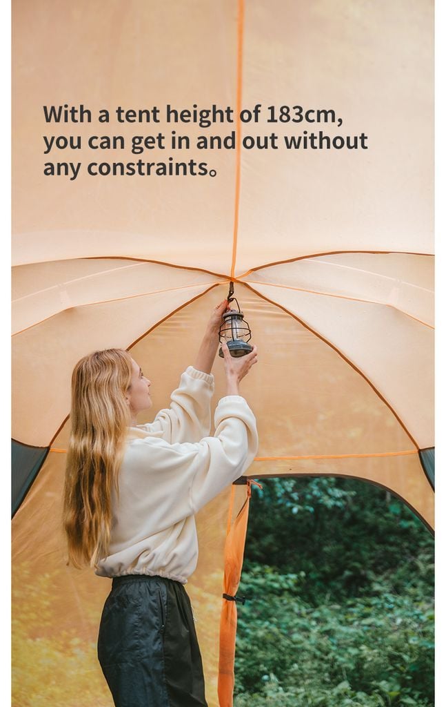 Naturehike CNK2550WS018 Kota Cloud Lều Camping gia đình 6 người