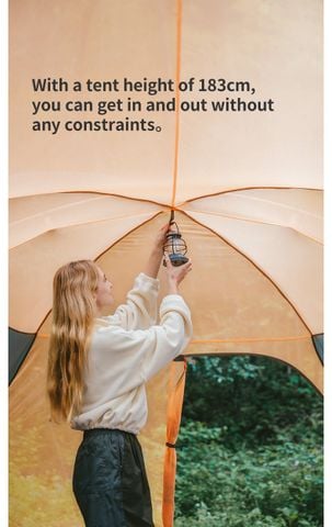 Naturehike CNK2550WS018 Kota Cloud Lều Camping gia đình 6 người