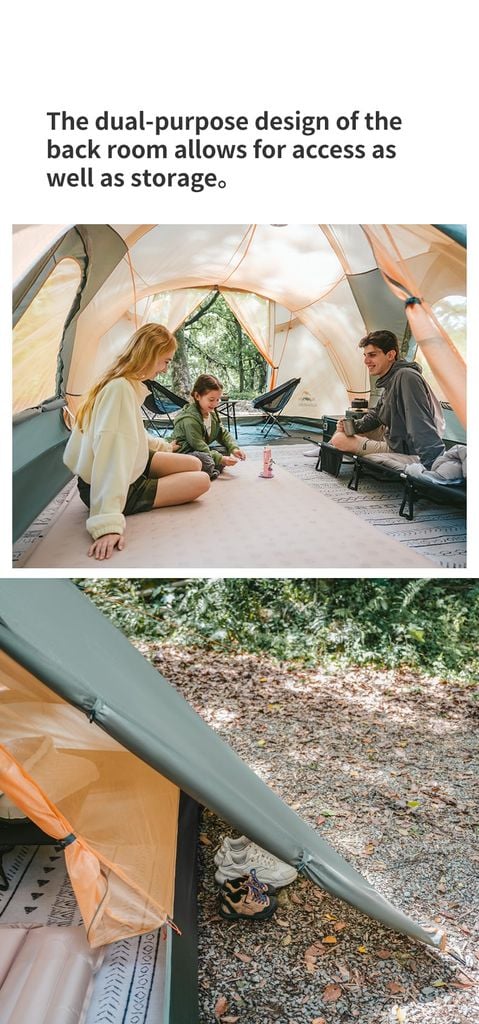 Naturehike CNK2550WS018 Kota Cloud Lều Camping gia đình 6 người