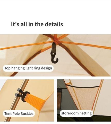 Naturehike CNK2550WS018 Kota Cloud Lều Camping gia đình 6 người