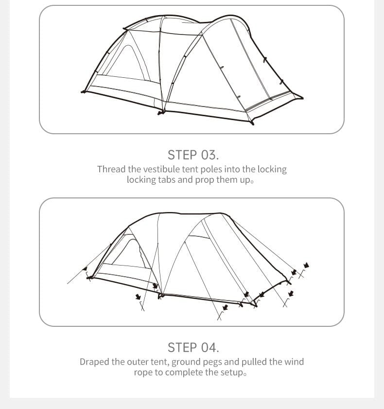 Naturehike CNK2550WS018 Kota Cloud Lều Camping gia đình 6 người