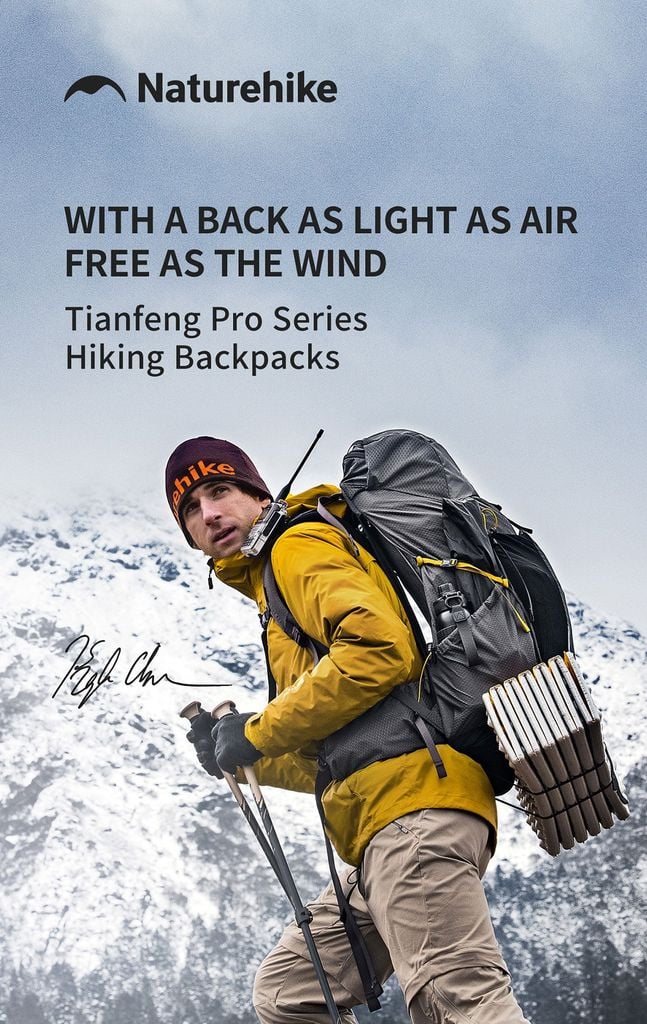 Naturehike CNK2650XB017 Seek-Wind Pro ba lô leo núi cao cấp điều chỉnh size lưng