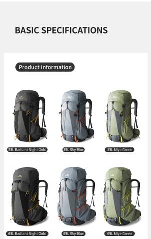 Naturehike CNK2650XB017 Seek-Wind Pro ba lô leo núi cao cấp điều chỉnh size lưng