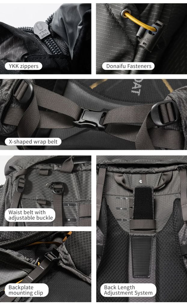 Naturehike CNK2650XB017 Seek-Wind Pro ba lô leo núi cao cấp điều chỉnh size lưng