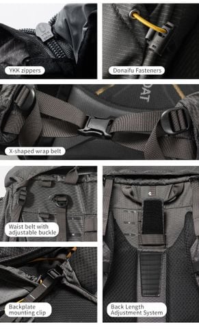 Naturehike CNK2650XB017 Seek-Wind Pro ba lô leo núi cao cấp điều chỉnh size lưng