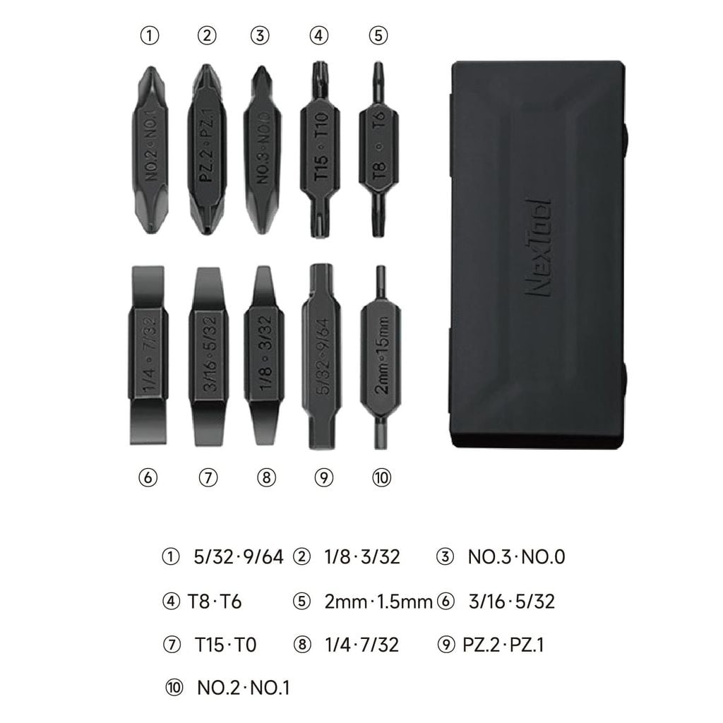 Nextool E10 (E1 upgraded) dụng cụ dao xếp EDC đa năng 11 chức năng