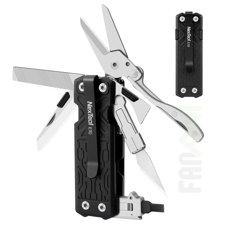 Nextool E10 (E1 upgraded) dụng cụ dao xếp EDC đa năng 11 chức năng