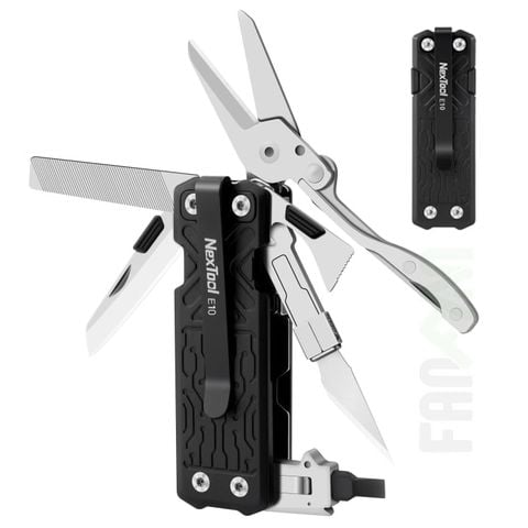 Nextool E10 (E1 upgraded) dụng cụ dao xếp EDC đa năng 11 chức năng