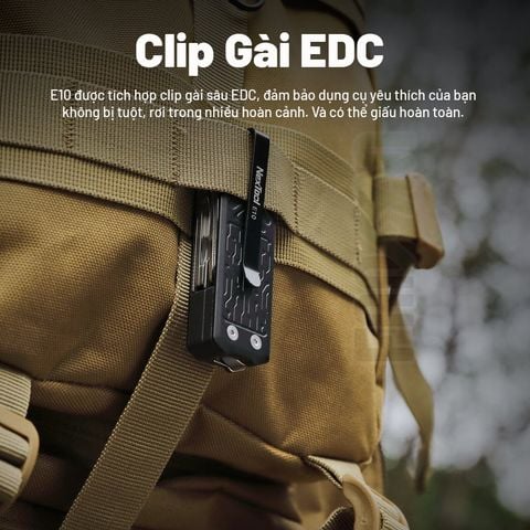 Nextool E10 (E1 upgraded) dụng cụ dao xếp EDC đa năng 11 chức năng