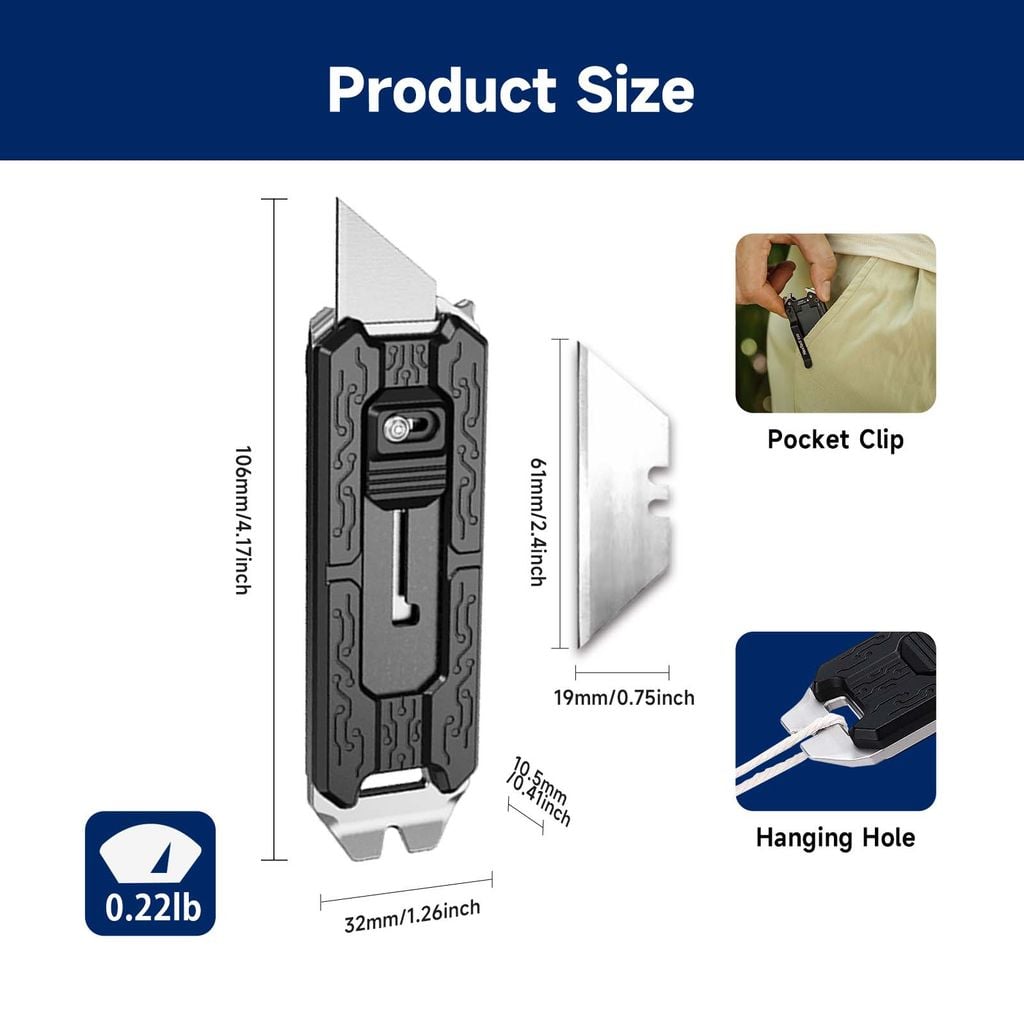 Nextool E20 Explorer dao rọc cáp, khui thùng EDC 9 chức năng
