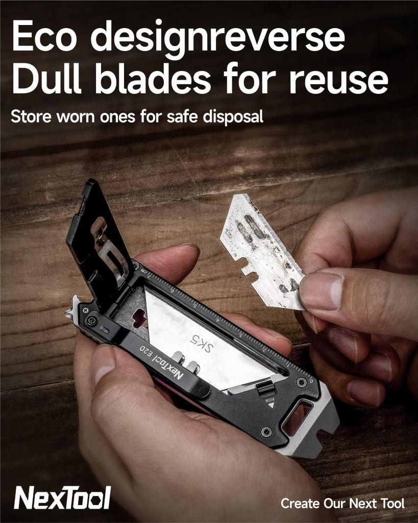 Nextool E20 Explorer dao rọc cáp, khui thùng EDC 9 chức năng