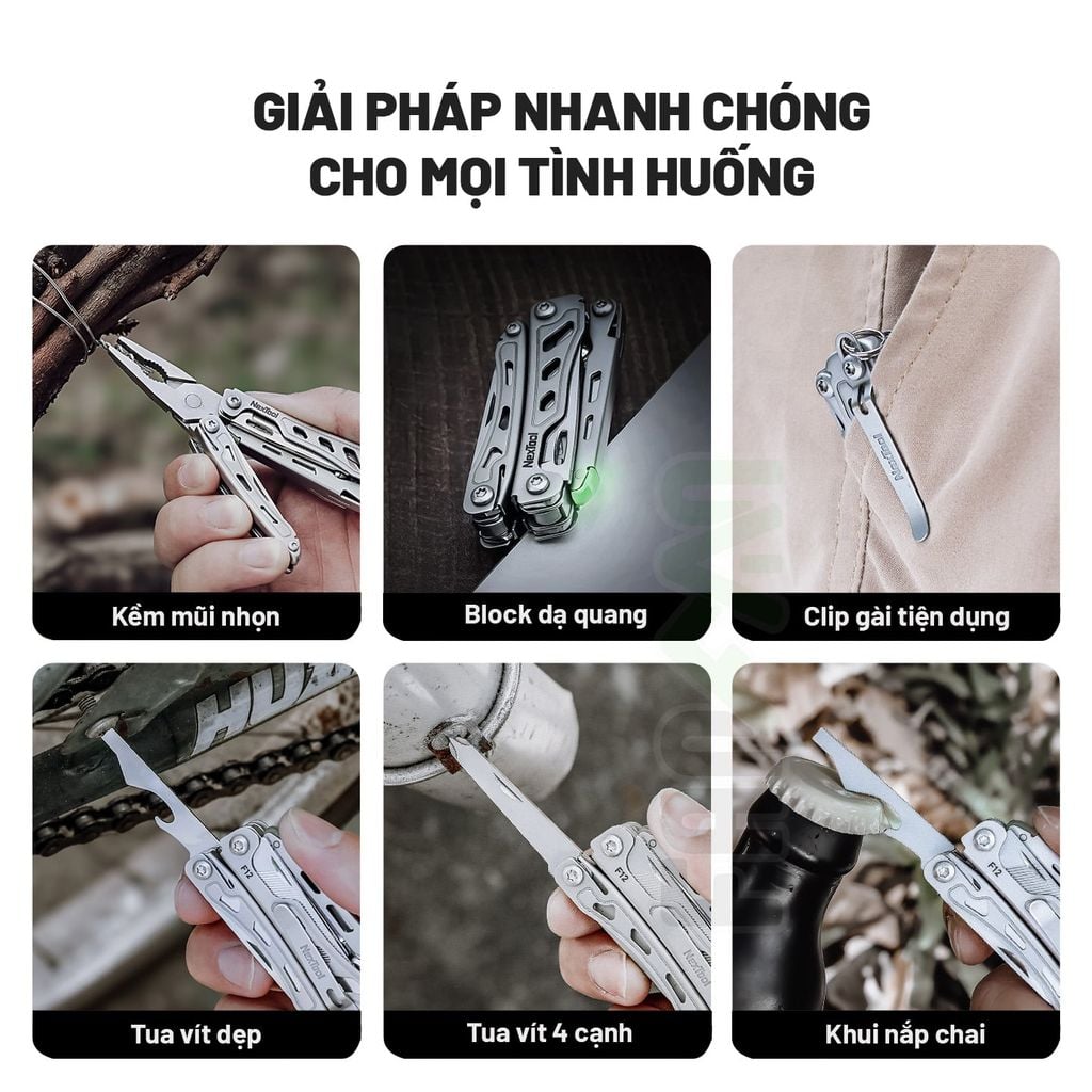 Nextool F12 Mini Flagship dụng cụ EDC đa năng móc khóa bỏ túi siêu nhỏ gọn