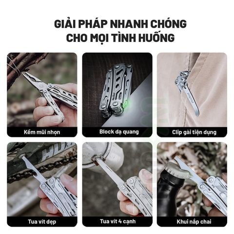 Nextool F12 Mini Flagship dụng cụ EDC đa năng móc khóa bỏ túi siêu nhỏ gọn