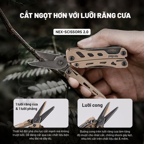 Nextool F12 Mini Flagship dụng cụ EDC đa năng móc khóa bỏ túi siêu nhỏ gọn