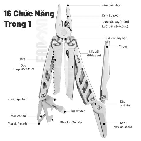 Nextool Flagship Pro/F30/Max dụng cụ đa năng hạng nặng 16 tools