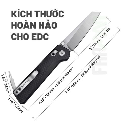 Nextool K40 dao xếp EDC 5 chức năng thép Sandvik, ốp G10, Axis Lock