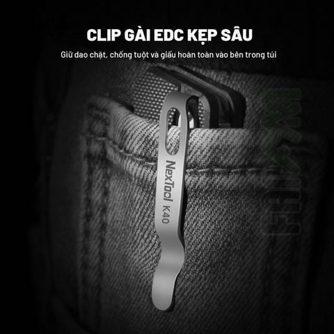 Nextool K40 dao xếp EDC 5 chức năng thép Sandvik, ốp G10, Axis Lock