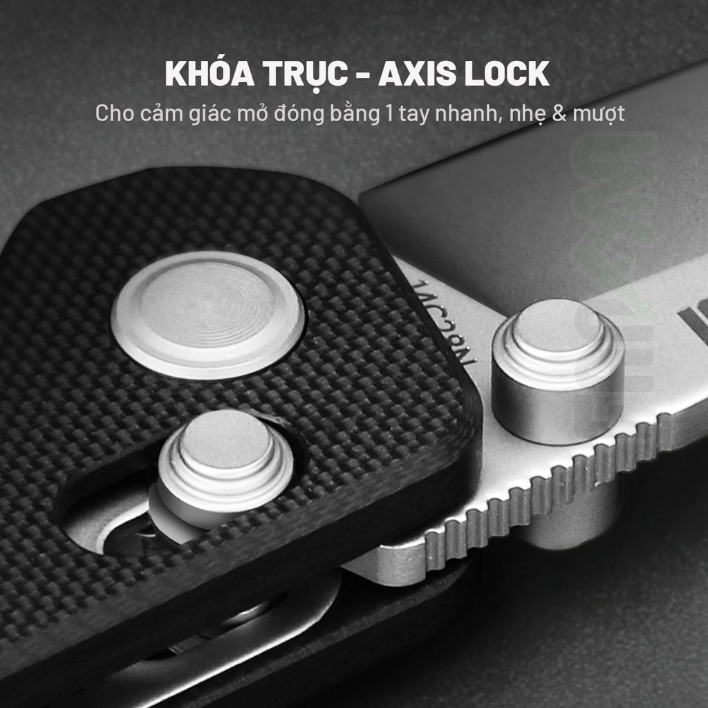 Nextool K40 dao xếp EDC 5 chức năng thép Sandvik, ốp G10, Axis Lock