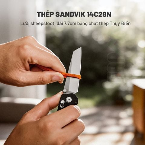 Nextool K40 dao xếp EDC 5 chức năng thép Sandvik, ốp G10, Axis Lock