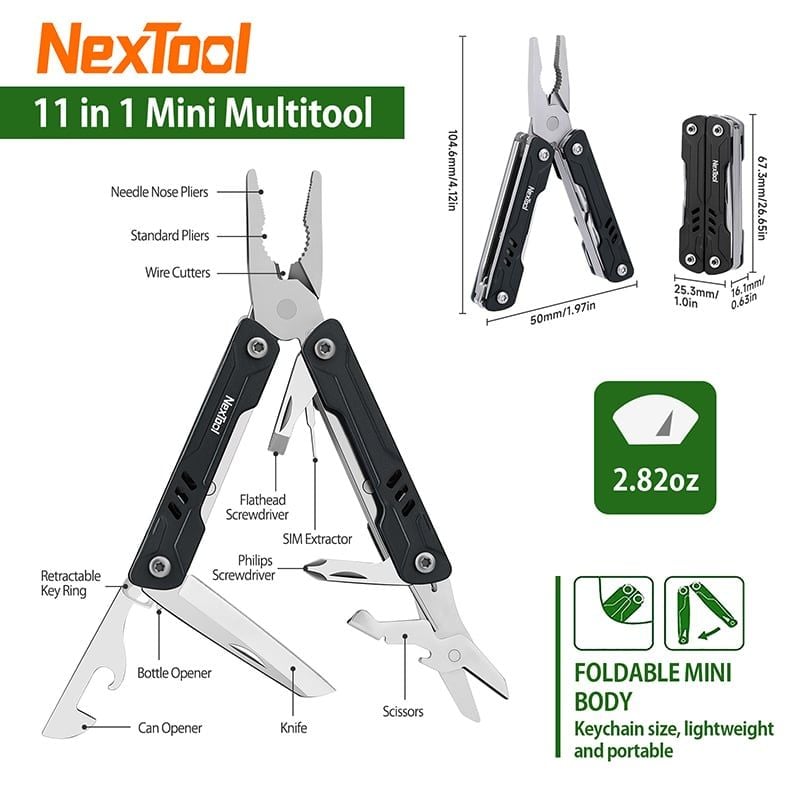 Nextool Mini Sailor S11/S11pro dụng cụ đa năng móc khóa EDC nhỏ gọn 12 chức năng