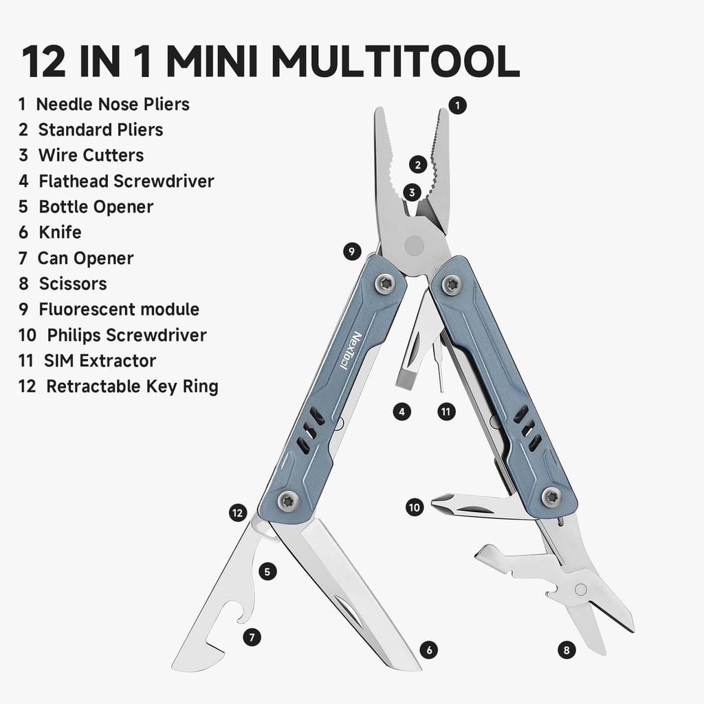 Nextool Mini Sailor S11/S11pro dụng cụ đa năng móc khóa EDC nhỏ gọn 12 chức năng
