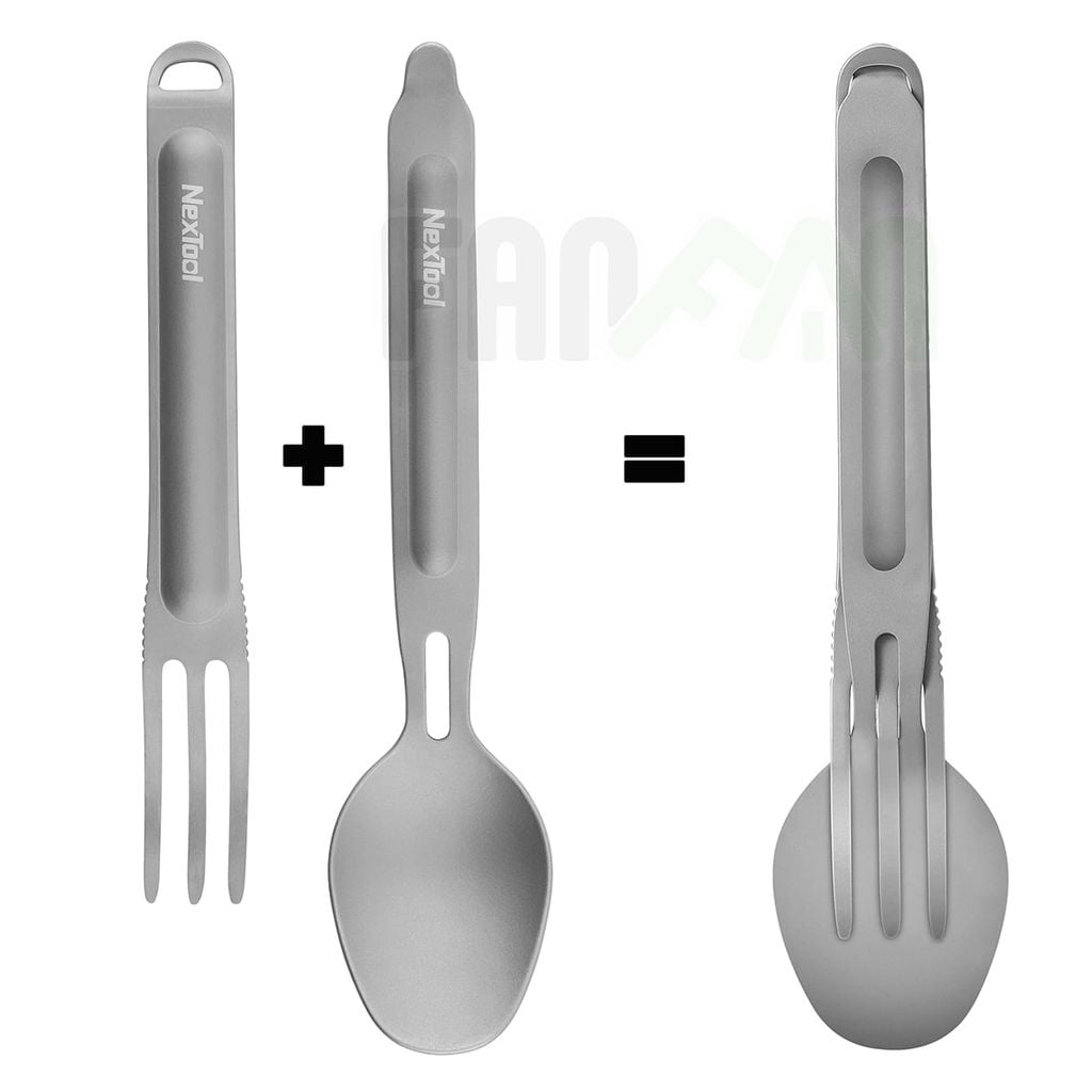 Nextool Tableware set bộ muỗng & nĩa dã ngoại xếp lồng vào nhau