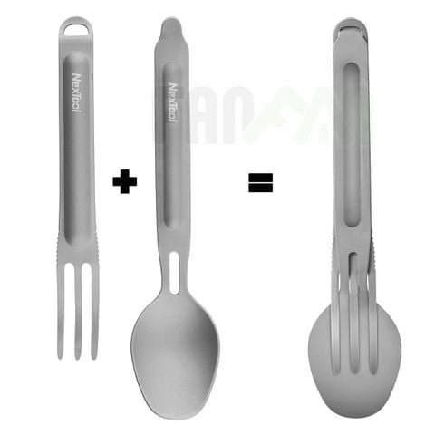 Nextool Tableware set bộ muỗng & nĩa dã ngoại xếp lồng vào nhau