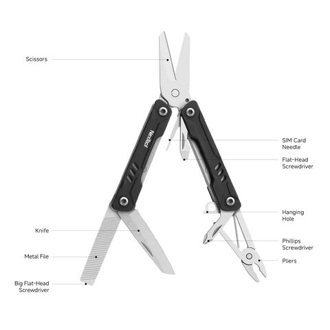 Nextool Mini Sailor S10S/S10Lite dụng cụ đa năng móc khóa EDC nhỏ gọn 10 chức năng