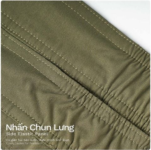 Quần Dài Work-wear Ống Đứng Vải Elasterell-P Dệt Chéo - BWPM24001