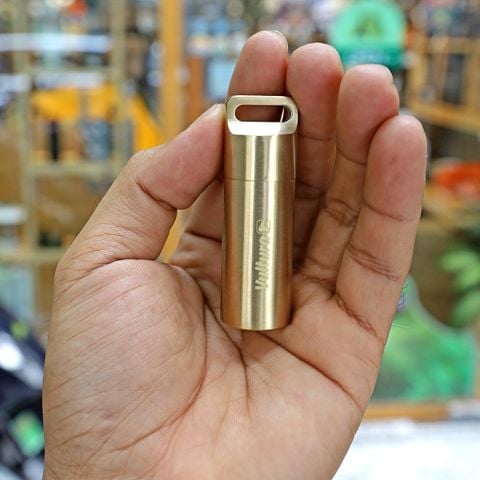 Nhộng chống nước EDC đồng thau đựng thuốc & vật dụng sinh tồn Vultura CS2601