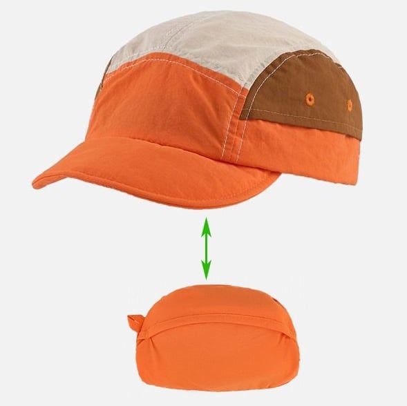 Mũ Vành Ngắn Gập Gọn Phối Màu Vải Taslan - ACPU24001